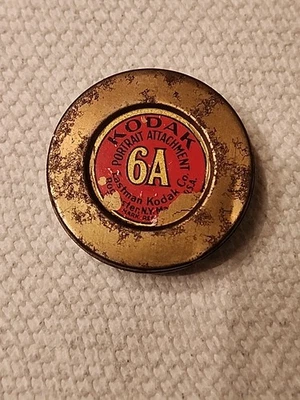 Accesorio de lente de retrato Kodak 6A vintage.  Eastman Kodak Company - con estuche de hojalata Foto 1 de 4