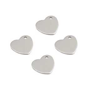 50 Pcs Pfirsich Herz Halskette Anhänger Fräulein Aus Metall Frauen - Picture 1 of 11