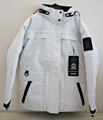 Ski-Doo 4560430401 Women's Sz S White Typha x KANUK Snowmobile Jacket $1076 - Image 1 of 4