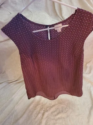Blusa para mujer Merona talla S pequeña rosa y naranja multicolor sin mangas Foto 1 de 4