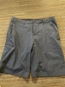 USED SALT LIFE SLX Mens Performance Offshore Shorts Hybrid 32 Blue Plier Pocket - Picture 1 of 9