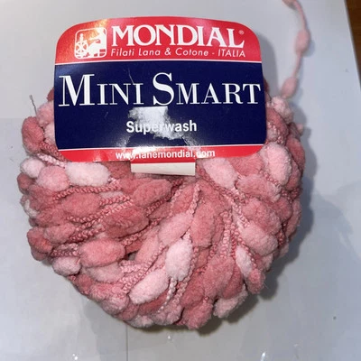 Hilo italiano Mondial MINI SMART Superwash - #822 rosas - 50 g 50 m Foto 1 de 4
