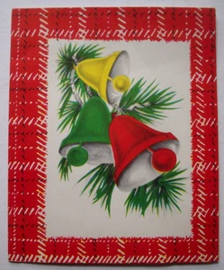 Bells in the pines vintage Christmas greeting card *XX23 - Picture 1 of 3