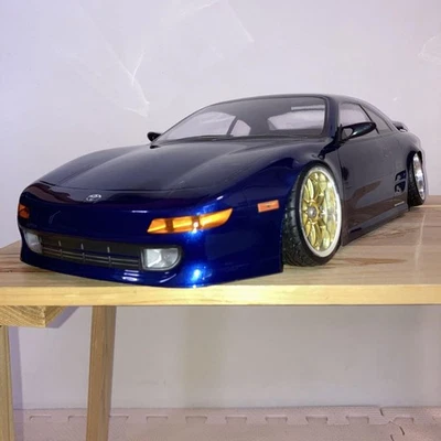 ABC Hobby 1/10 RC Car Body Toyota MR2 SW20 Dark Blue Painted - Image 1 of 4