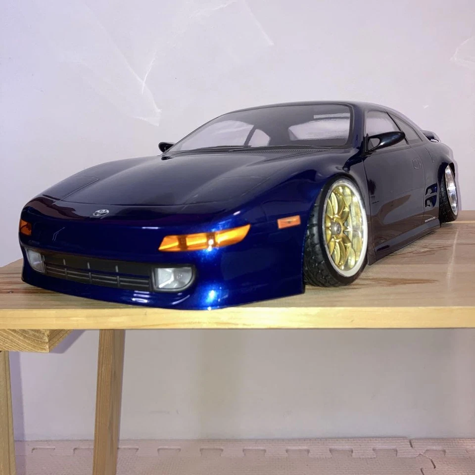 ABC Hobby 1/10 RC Car Body Toyota MR2 SW20 Dark Blue Painted - Image 1 of 4