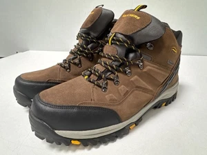 Skechers Relment-Pelmo Mens Waterproof Hiking Boots Size 16 Brown/Black Leather - Picture 1 of 9
