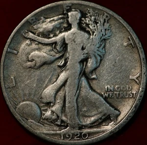 1920-D Denver Mint Silver Walking Liberty Half - Picture 1 of 2