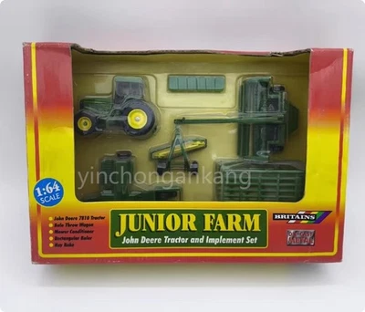 John Deere tractor and implement set   Junior Farm  1/64  Scale - Image 1 of 4