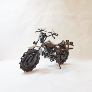 Handgefertigte recycelte Kunst Dirt Bike Altmetall Skulptur Motorrad Modell - Bild 1 von 24