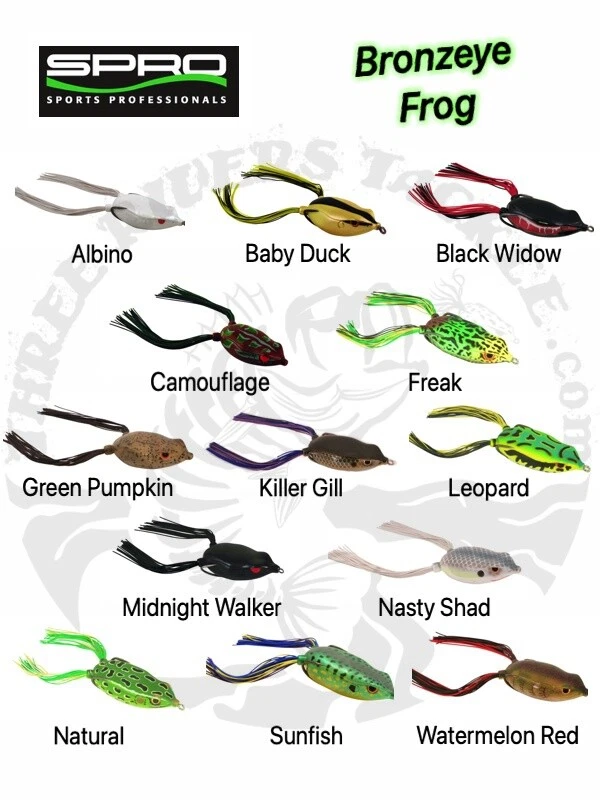 Spro Dean Rojas Bronzeye Frog 65 - 5/8oz - Choose Color - Image 1 of 1