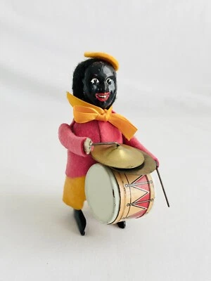 1 RARE Jouet mécanique Shcuco Tambour cirque ancien - Photo 1/4