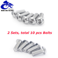 10 Front Rotor Bolts 5/16-18 x 3/4 in. for Harley Touring Road King Street Glide