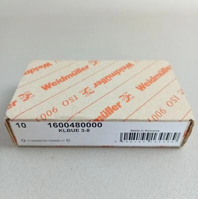 MARKENLOS Weidmüller 1600480000 KLBUE 3-8 10 Stk. NEU OVP