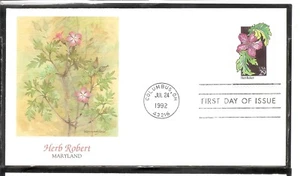 US SC # 2657 Wildflowers - Herb Robert - FDC. Fleetwood Cachet .  - Picture 1 of 1