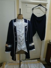 Georgian mens ,costume, large size 46 inch chest theatre show