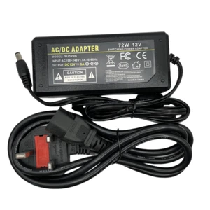 12V 6A Power Supply AC to DC Adapter For CCTV LED Strip Lights 5.5mmx2.1mm 2.5mm - Picture 1 of 10