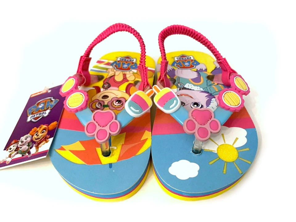 Nickelodeon Paw Patrol Toddler Girls Beach Flip Flop Sandal Size 5-6 Multicolor - Image 1 of 1