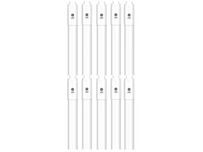 (10 Pack) General Electric LEDT8/LC/4/850 4 Foot LED Straight T8 Tube Light - Image 1 of 4