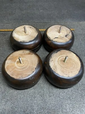 Pernas de móveis de madeira (4) aço flexível 6” X 3”  - Imagem 1 de 4