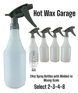 Empty Plastic 32oz Bottles & Tolco 320CR Heavy Duty Chemical Resistant Triggers - Picture 1 of 9