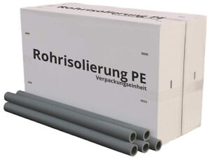 PE Rohrisolierung grau Isolierschlauch 9-20mm Isolierstärke Dämmdicke | Karton