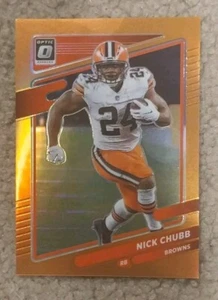 2021 Donruss Optic Orange Color Match #141 Nick Chubb /199 - Picture 1 of 4
