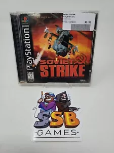 Soviet Strike PS1 Sony PlayStation 1, 1996 Black Label - Komplett Schneller Versand! - Bild 1 von 9