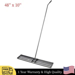 89" Lawn Leveling Rake 48x10 Adjuatble Steel Handle Lawn Leveler for Yard Garden - Picture 1 of 15