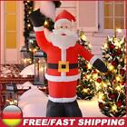 Inflatable Santa Claus Toy with LED Light Santa Claus Dolls Decor New Year Gifts