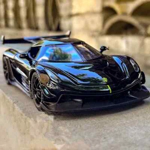 1:32 Koenigsegg Jesko Attack Alloy Sports Racing Car Model Diecast Sound Light - Picture 1 of 24