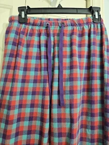 Pantalones de pijama de franela a cuadros Woolrich para mujer con cordón en la cintura y bolsillo trasero S - Imagen 1 de 6