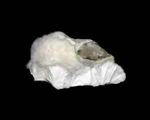 Minerales naturales de cuarzo de calcita OKENITA India #K 111 - Imagen 1 de 5