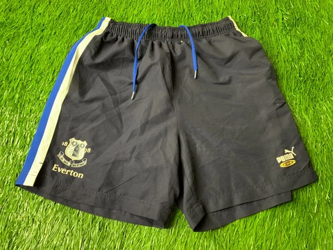 EVERTON ENGLAND 2000/2001 FOOTBALL SOCCER SHORTS TRAINING PUMA ORIGINAL SIZE M Cover