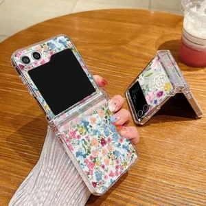 Flower Shockproof Clear Phone Case For Samsung Galaxy Z Flip7 Flip4 Flip6 Cover - Photo 1 sur 45