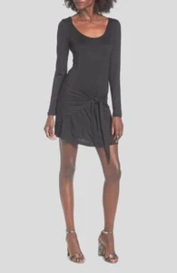 Love, Fire Juniors' Tie-Front Dress. Size: Large - Picture 1 of 3