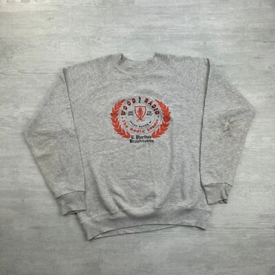 Sudadera Radio Madera Años 80 De Colección Talla XL Gris Grand Rapids The Radio Leader Foto 1 de 4