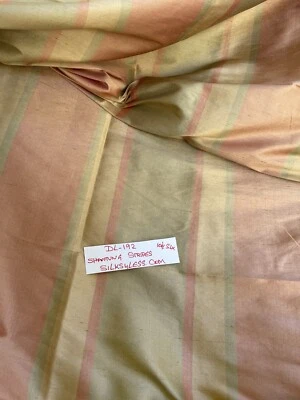 Designer Quality 100% Silk Dupioni fabrics Stripes!!! - Image 1 of 4