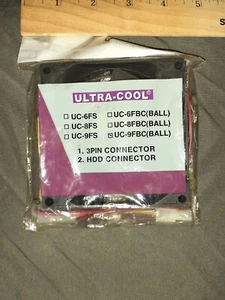 12V 3-Pin Molex DC Ball Bearing PC Computer Case Cooling Fan Clear Blade NEW USA - Picture 1 of 3