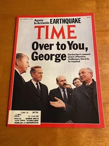 "Time Magazine, 19. Dezember 1988, ""Over to You, George""." Top Zustand. - Bild 1 von 2