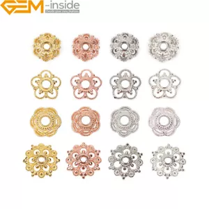 10 pz Distanziatore perline fiore argento sterling S925 perline reperti gioielli artigianali - Foto 1 di 62