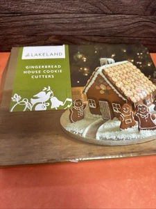 LAKELAND Gingerbread House Cookie Cutter Festive 12 Piece Set Metal GC - Picture 1 of 5