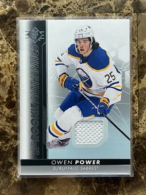 Owen Power 2022-23 SP Authentics Rookie Jersey Card #110 Buffalo Sabres RC - Image 1 of 2