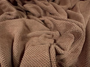 Ascot Tweed Upholstery Fabric, Per Metre - Semi Plain - Rust - Picture 1 of 3
