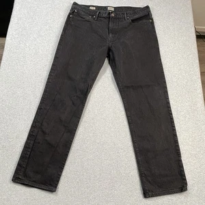 J Crew Jeans Mens 38x32 Classic Straight Black Denim Cotton Preppy City Casual - Picture 1 of 18