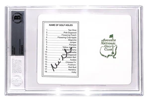Mike Weir signed Masters Scorecard autographed 2003 Masters Champion BAS - Picture 1 of 2