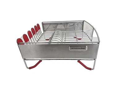 KitchenAid, Stainless Steel Compact Dish Drying Drainer Rack + Drain Board - Image 1 of 4