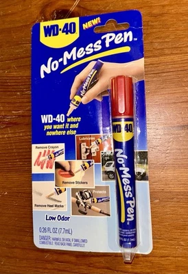 NOS WD-40 No Mess Pen Lubricates Protects Removes 0.26 oz Low Odor WP003-01 New! - Image 1 of 2