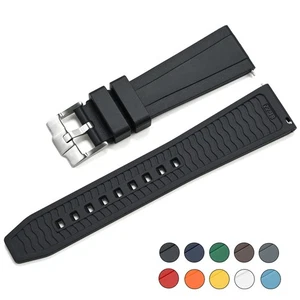 For Omega Seamaster 300 Sturdy And Wear-resistant Liquid Silicone Watch Strap - Picture 1 of 27