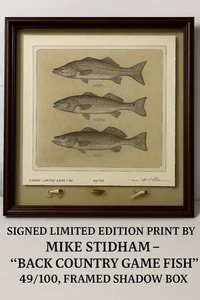 Mike Stidham Signed Limited Edition "Back Country Game Fish" 49/100 Early work - Bild 1 von 11