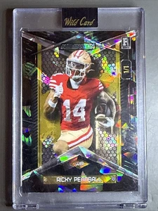 TRUE 1/1 2024 GOLD CRACKED ICE RICKY PEARSALL ROOKIE AUTO RC 49ERS - Picture 1 of 8